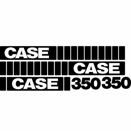 AFTERMARKET Whole Machine Decal Set Fits Case Crawler Dozer 350 CASE350DECALSET